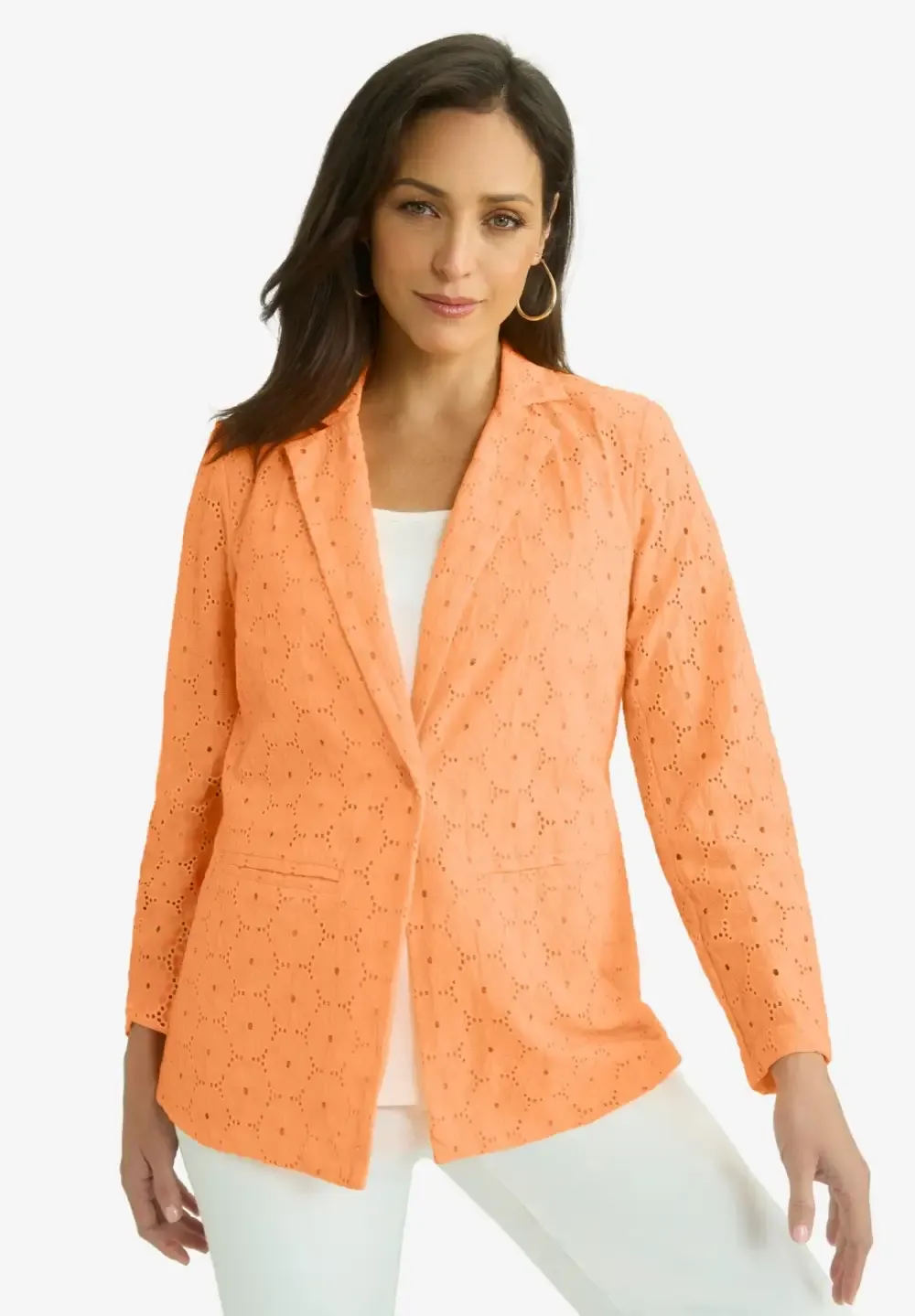 Eyelet Blazer