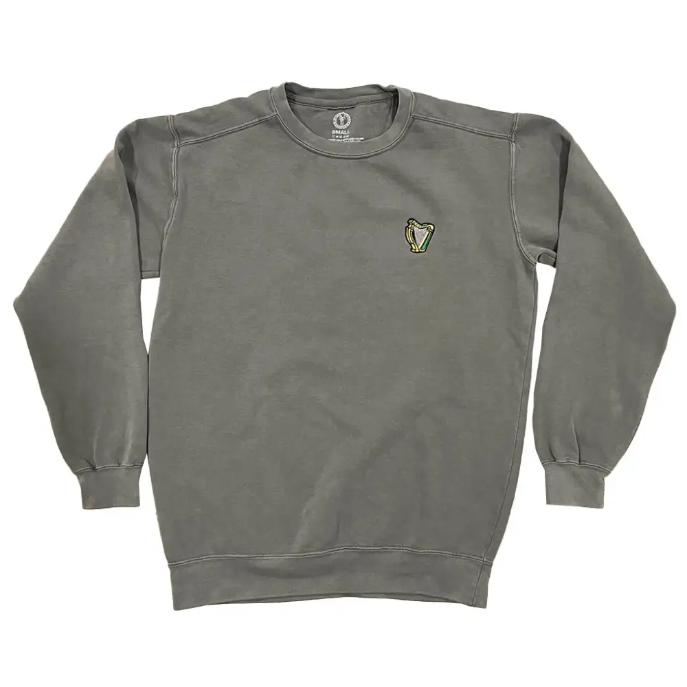 Boston Scally The Eire Crewneck Sweatshirt - Stone Grey