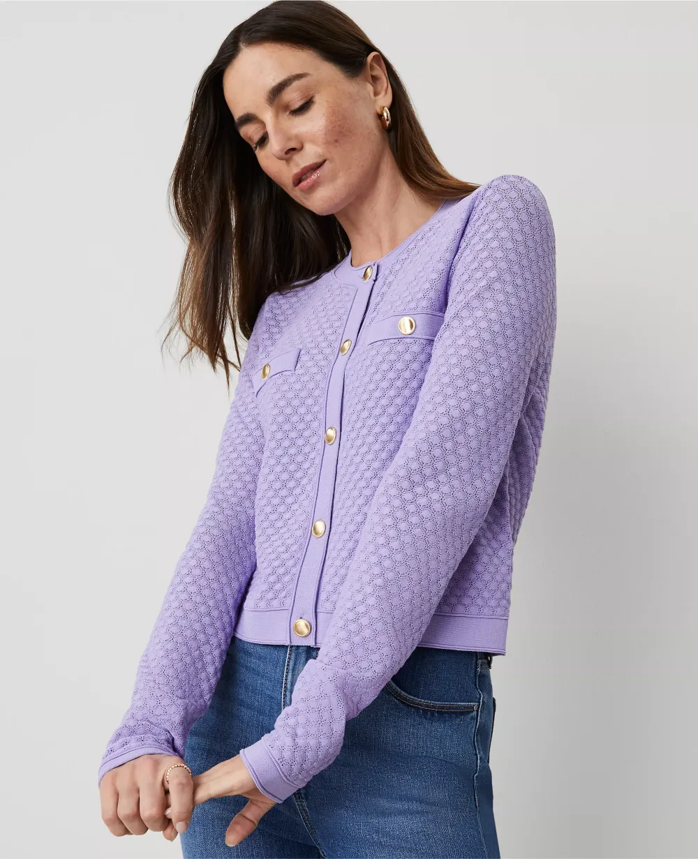 Pointelle Cardigan