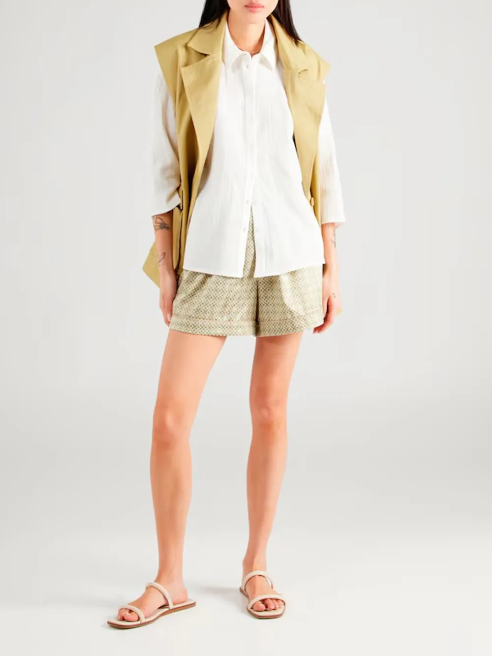 Button Placket Long Sleeve Blouses