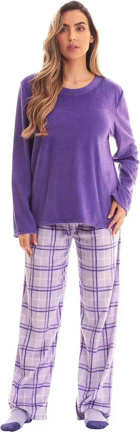 Women’s Pajama Pant Set - Nightgown with Matching Socks