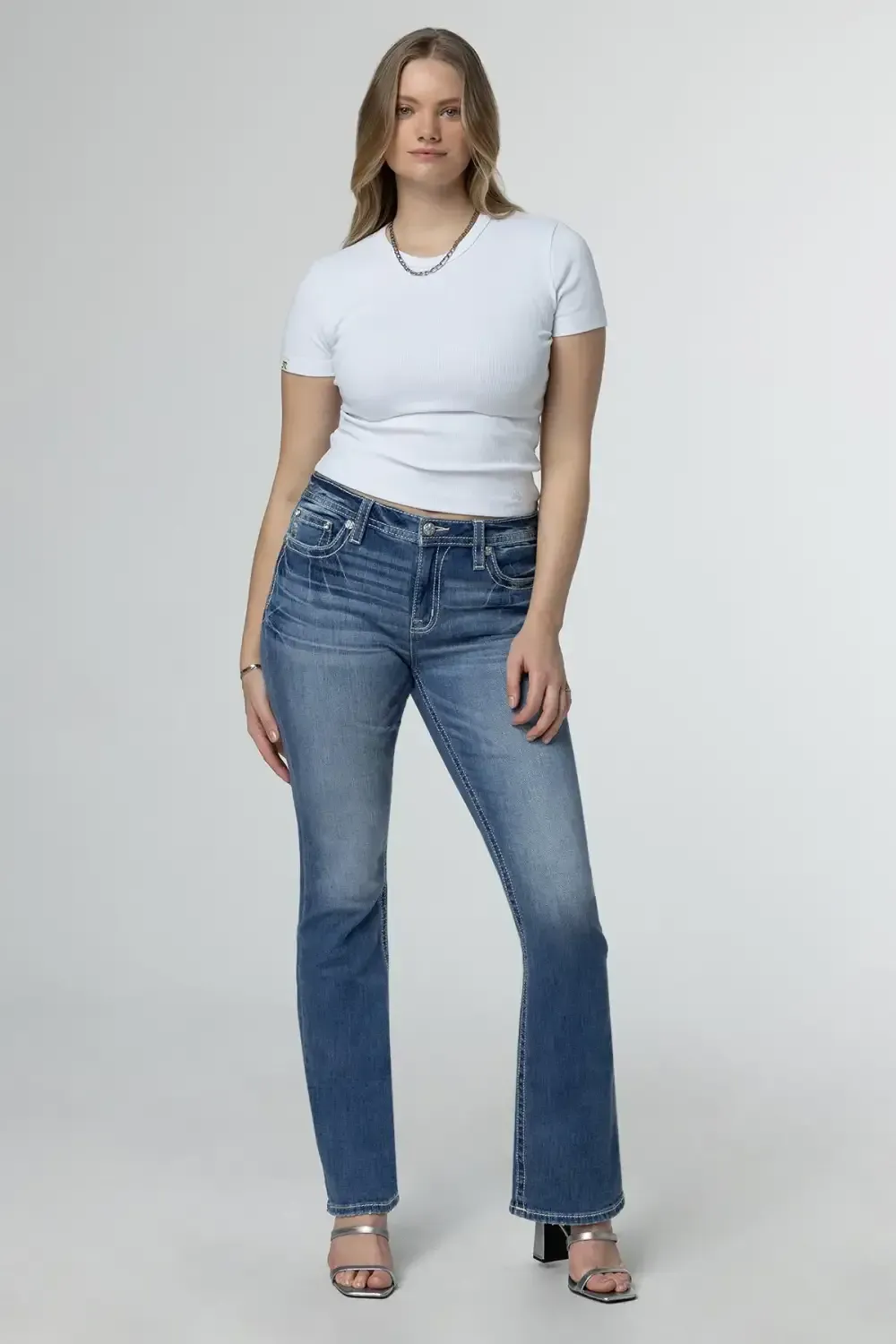 Floral Bloom Bootcut Jeans