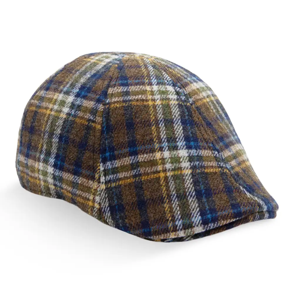 The Underdog Boston Scally Cap - Unwavering Blue Plaid