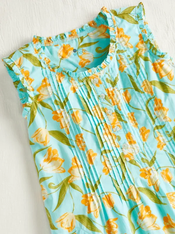 Ella Simone Dutch Tulips Floral Cotton Nightgown