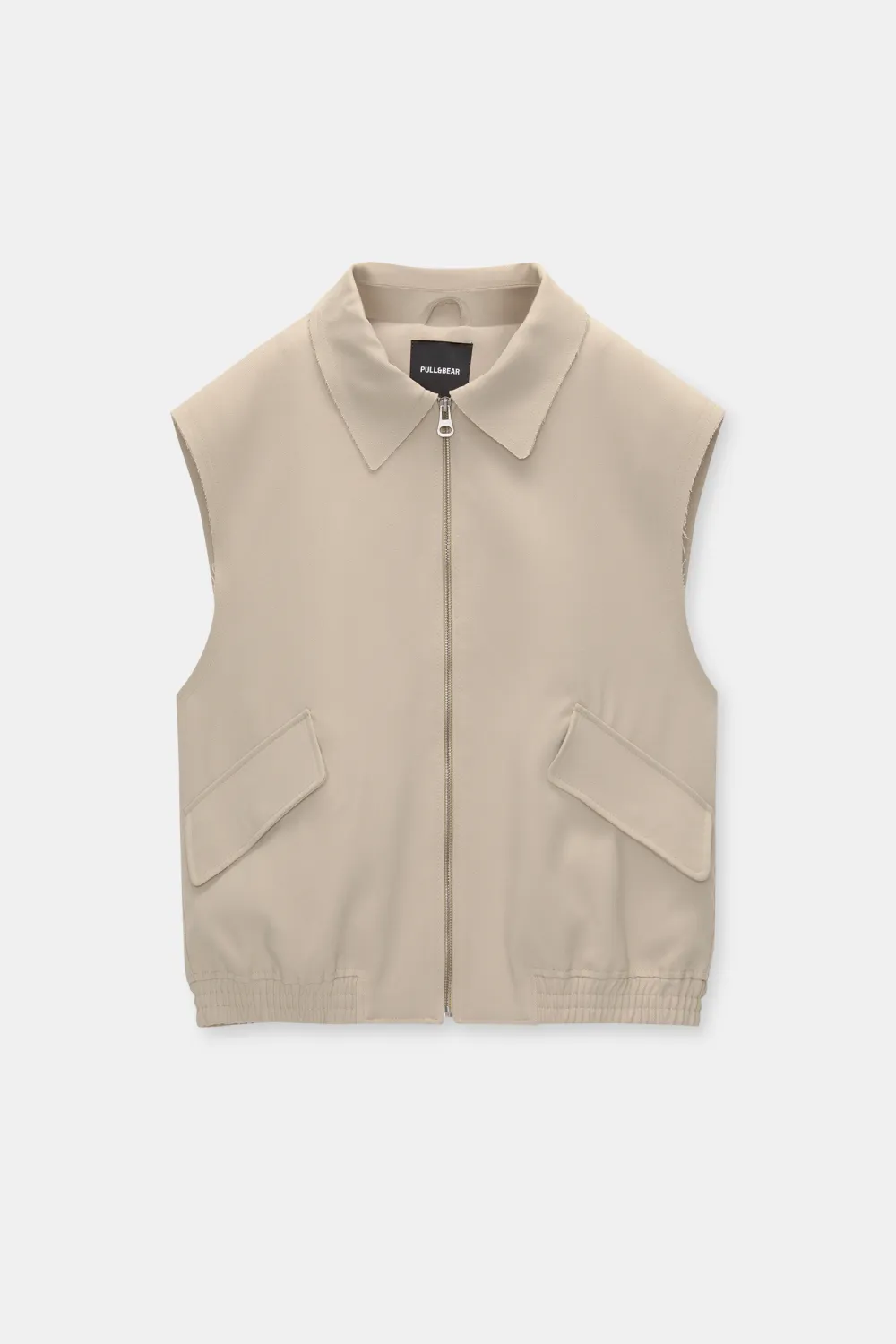 Chaleco oversize mangas desflecadas
