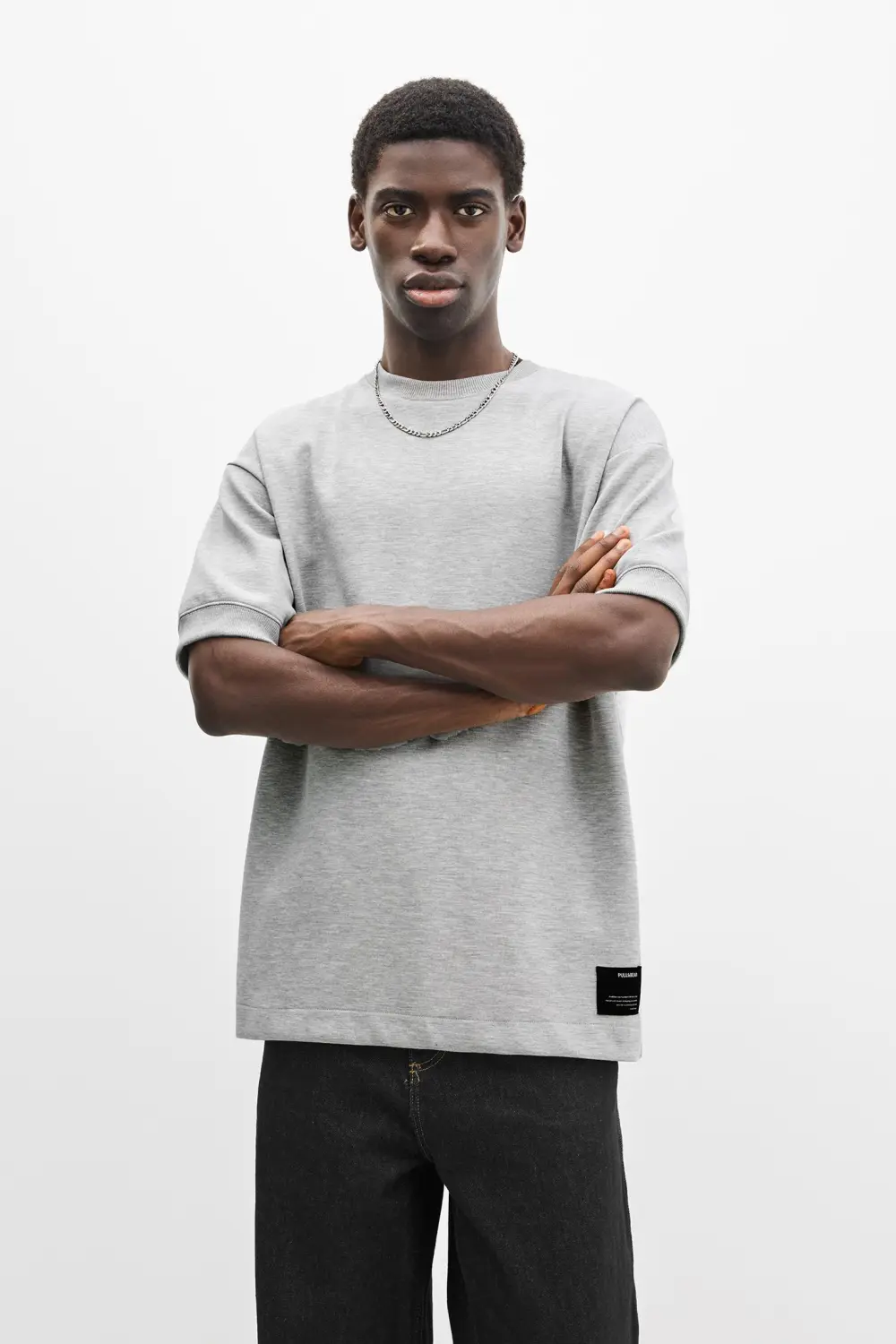 Interlock short sleeve sweatshirt