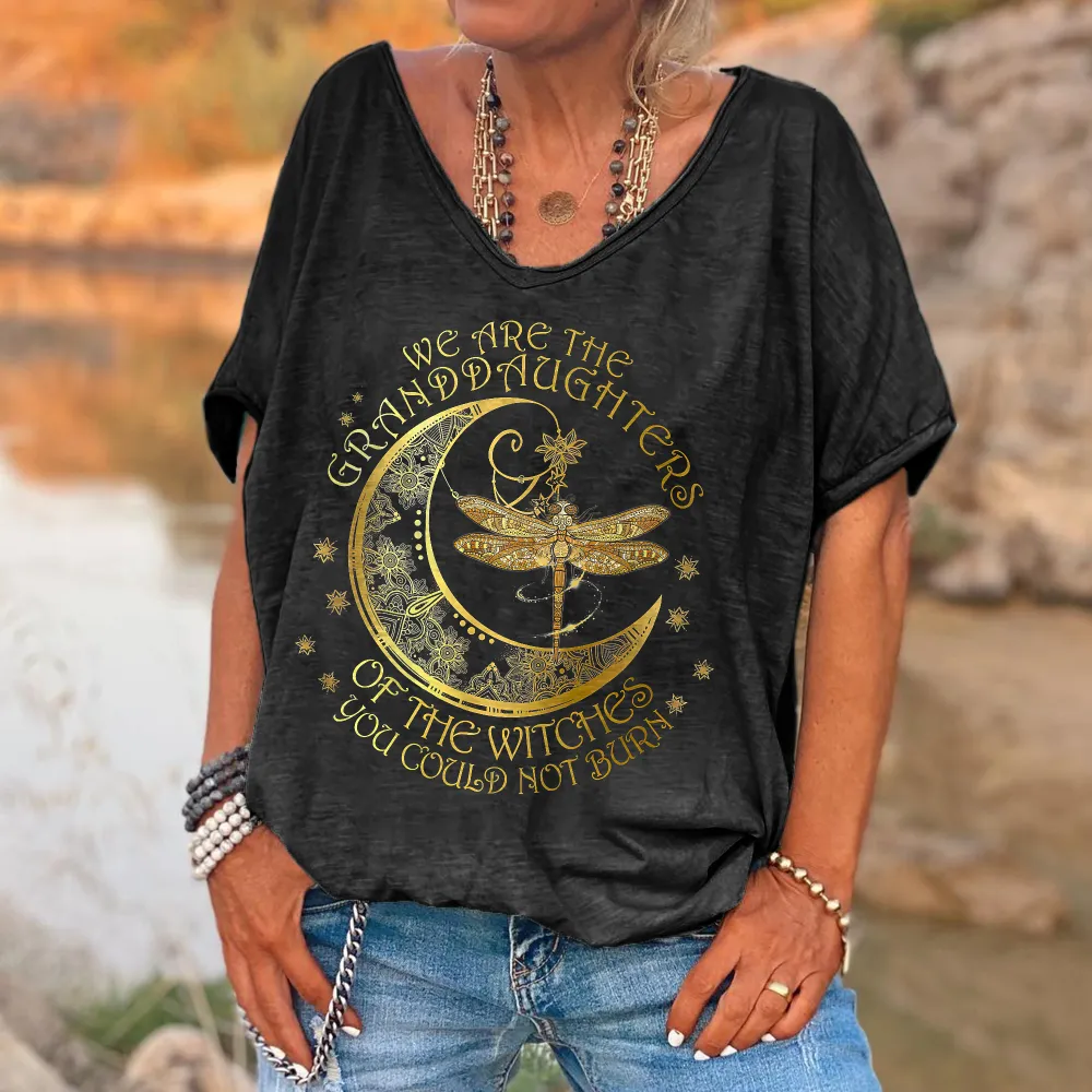 We Are The Granddaughters Of The Witches You Could Not Burn Printed Women's T-shirt