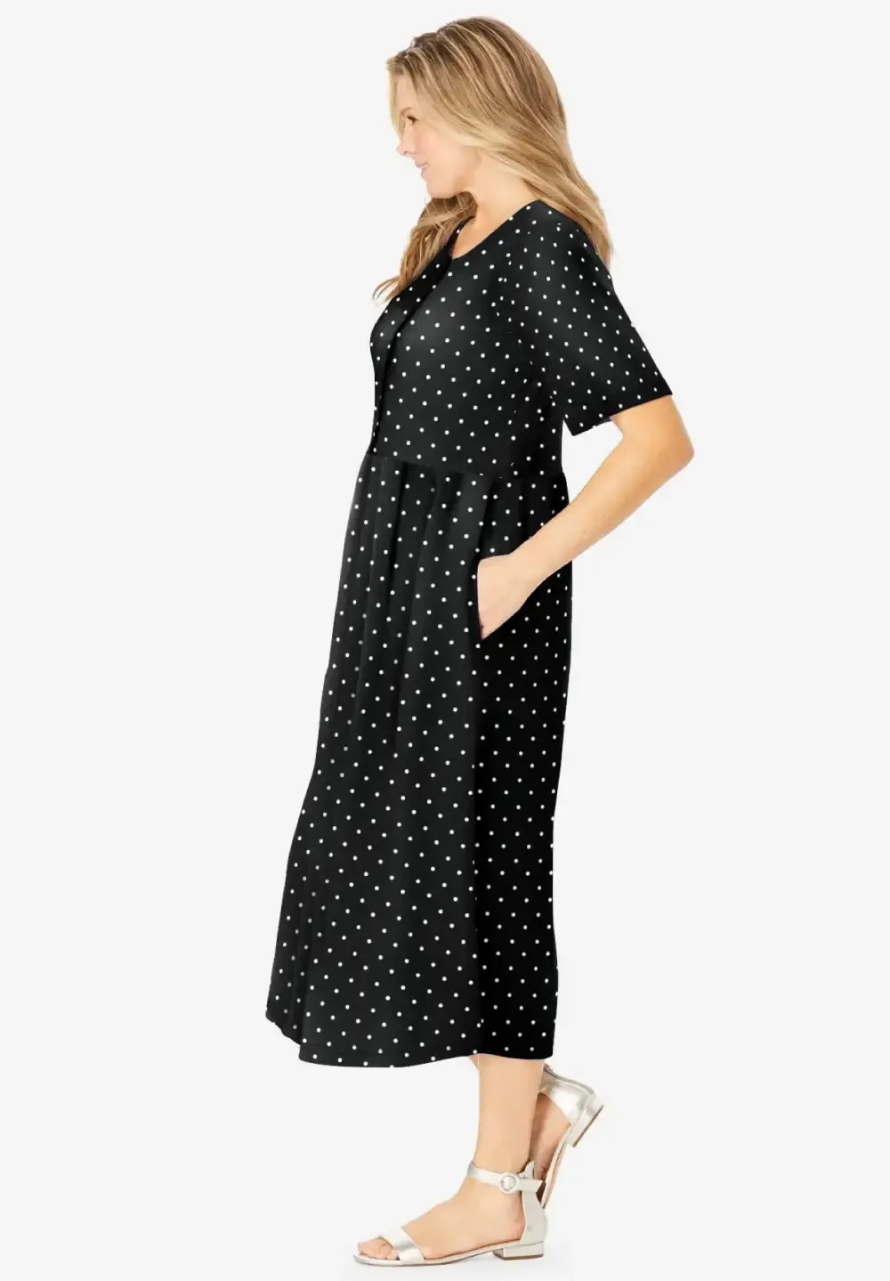 Button-Front Essential Dress