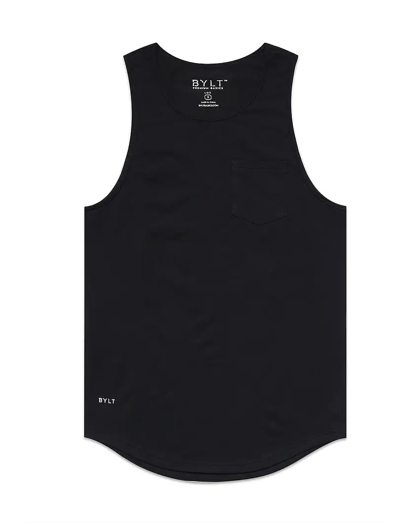 Lux Drop-Cut Pocket Tank