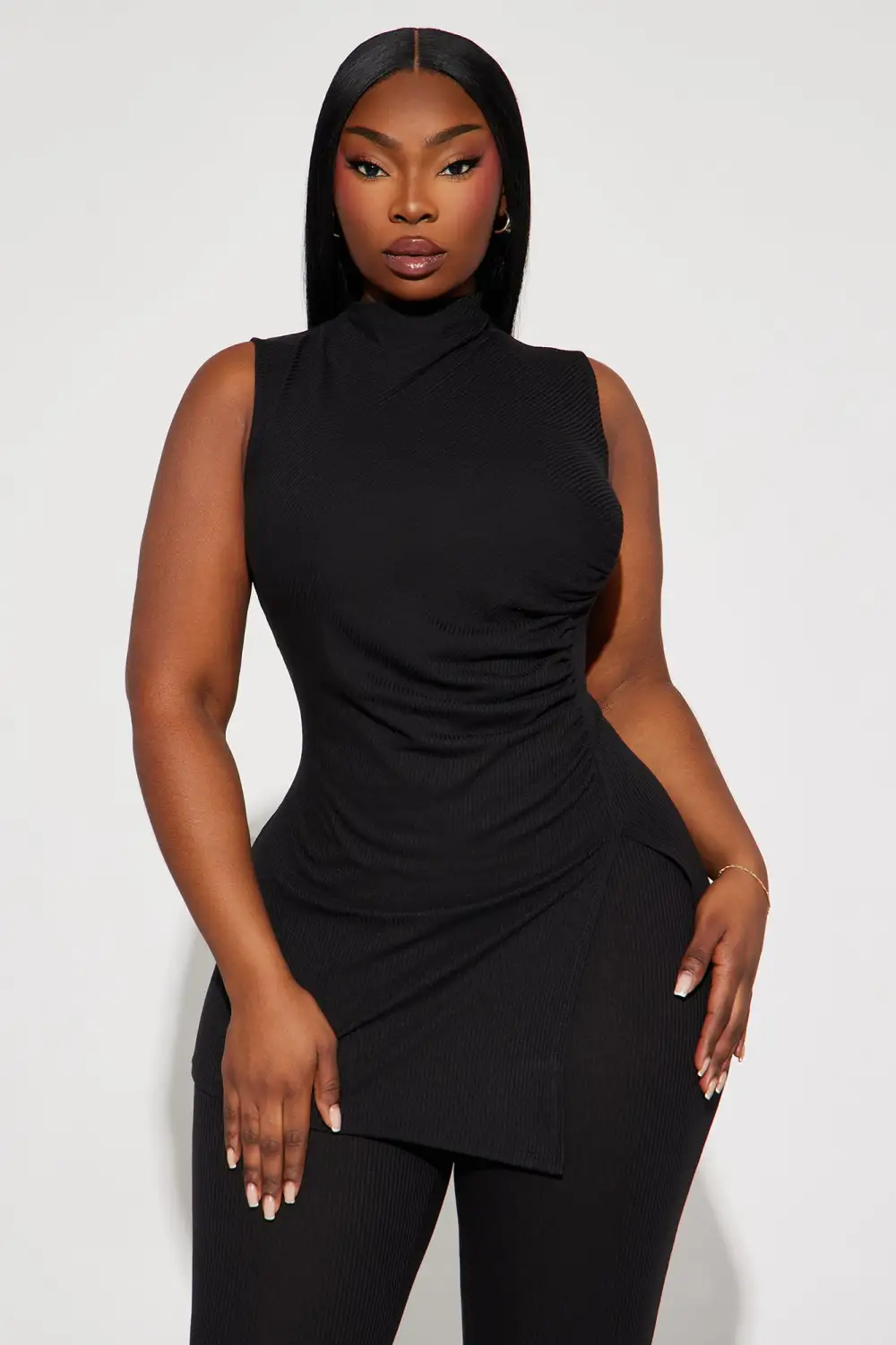 Miranda Sleeveless Legging Set - Black