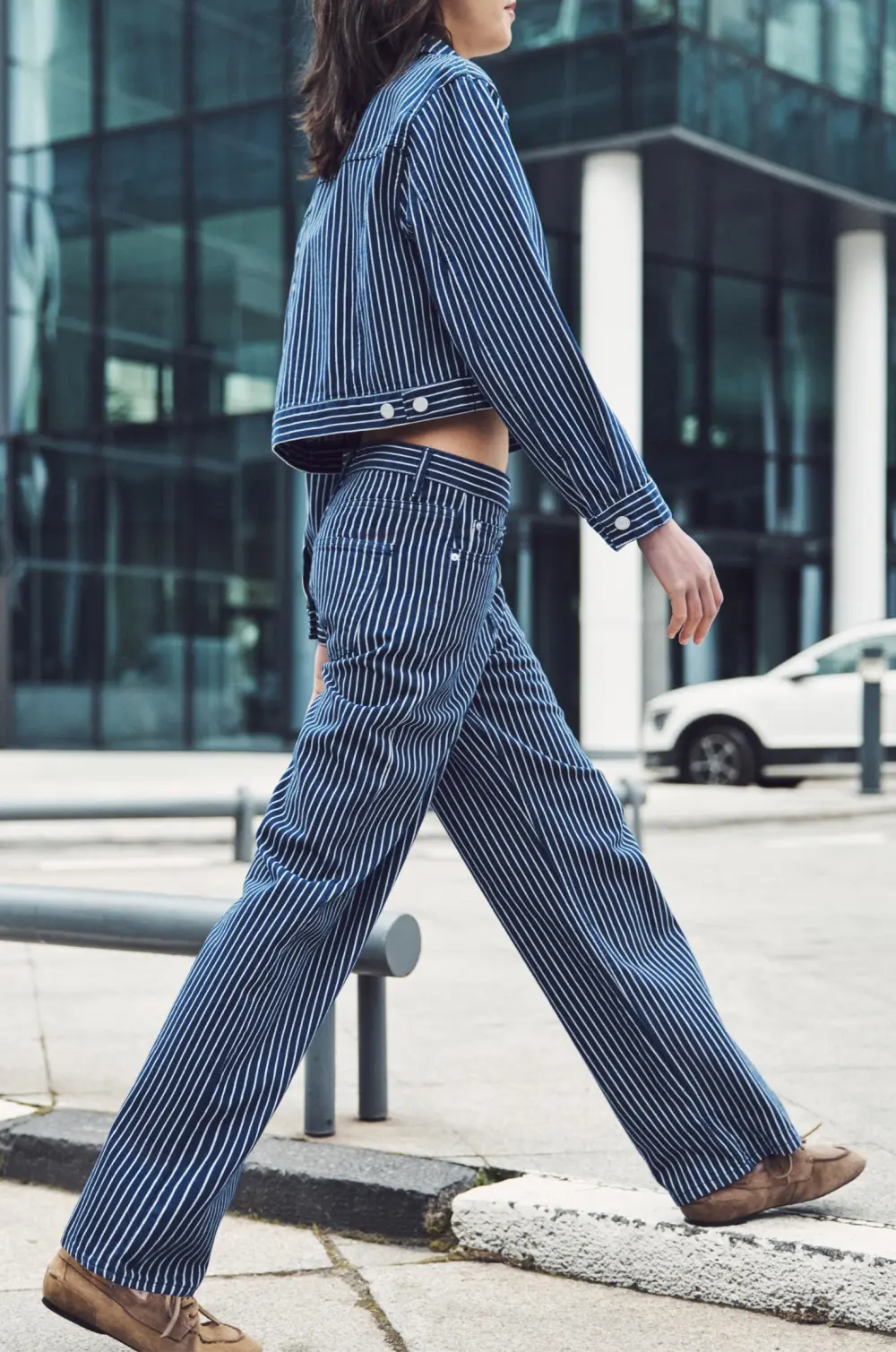 Jeans baggy rayas