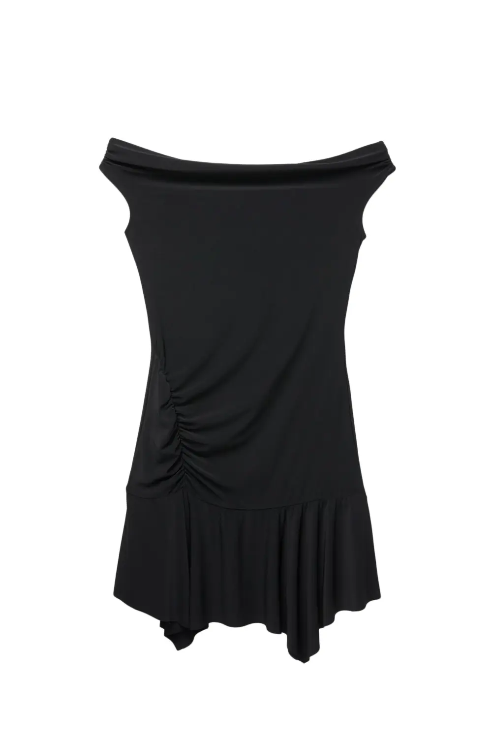 Vestido corto hombros descubiertos