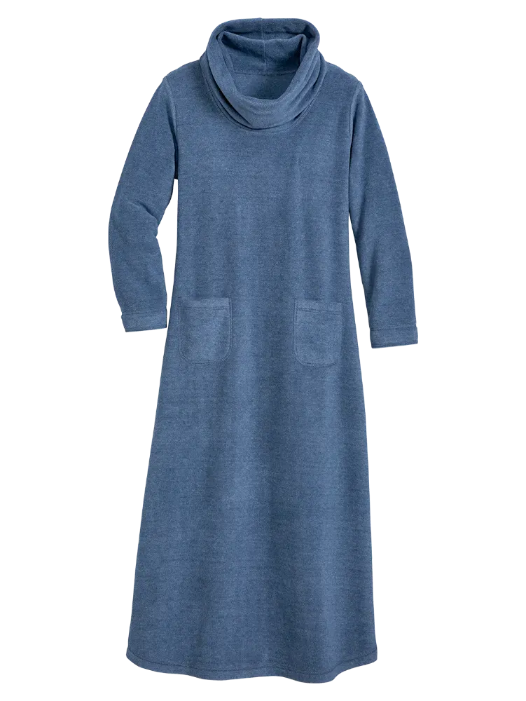 Ultra-Soft Fleece Cowl-Neck Lounger