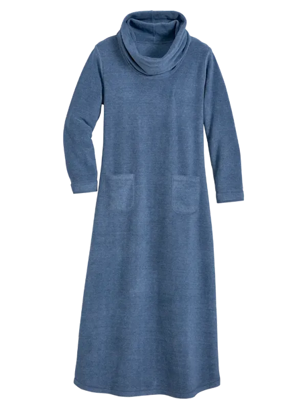 Ultra-Soft Fleece Cowl-Neck Lounger