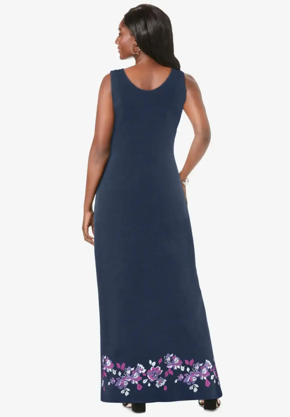 Stretch Knit Tank Maxi Dress