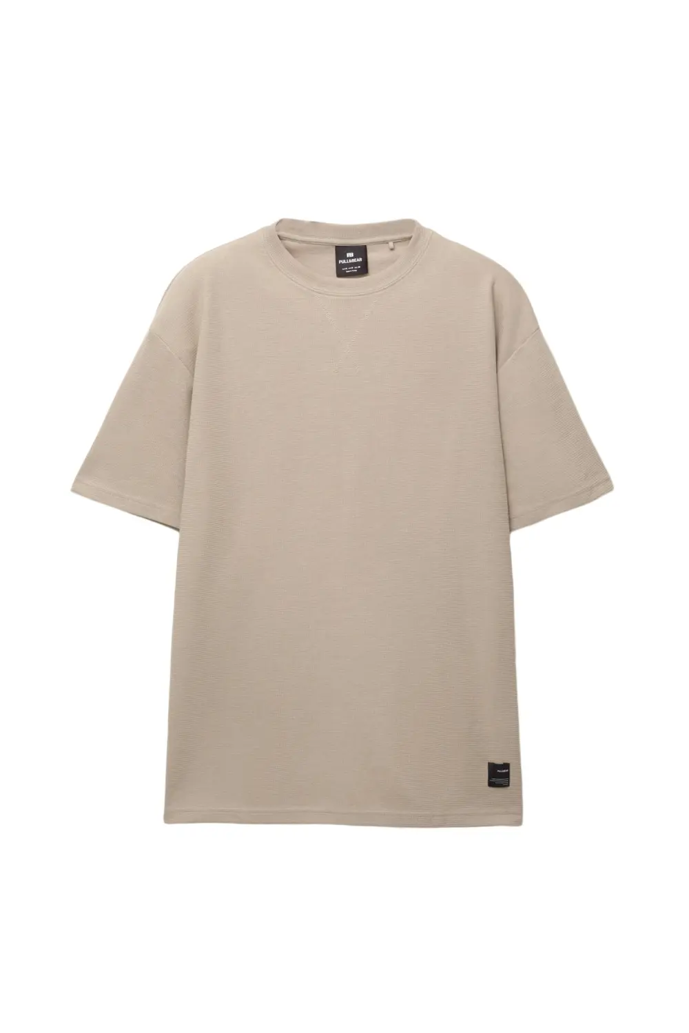 Basic short sleeve textured T-shirt
