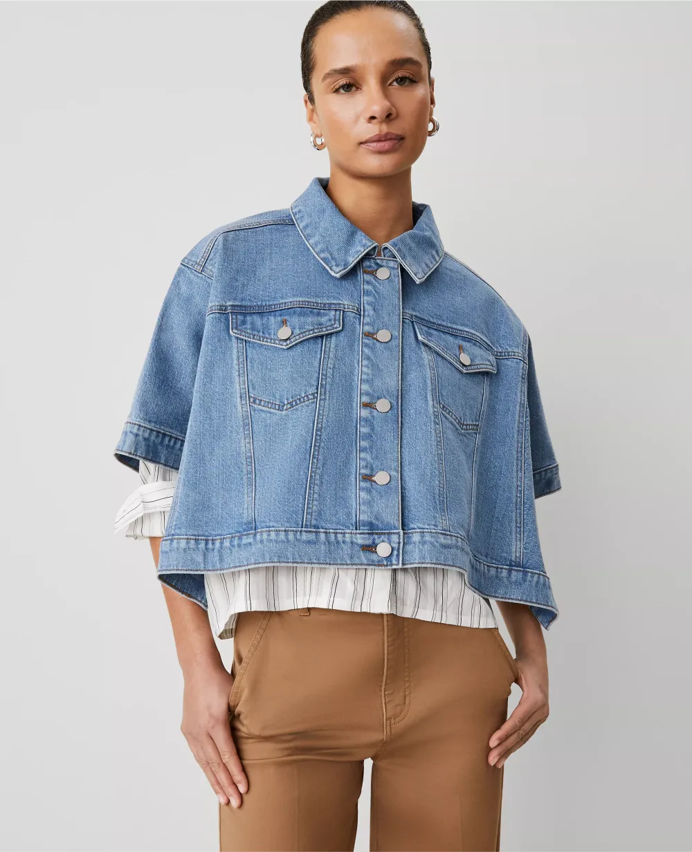 Weekend Collection Denim Poncho
