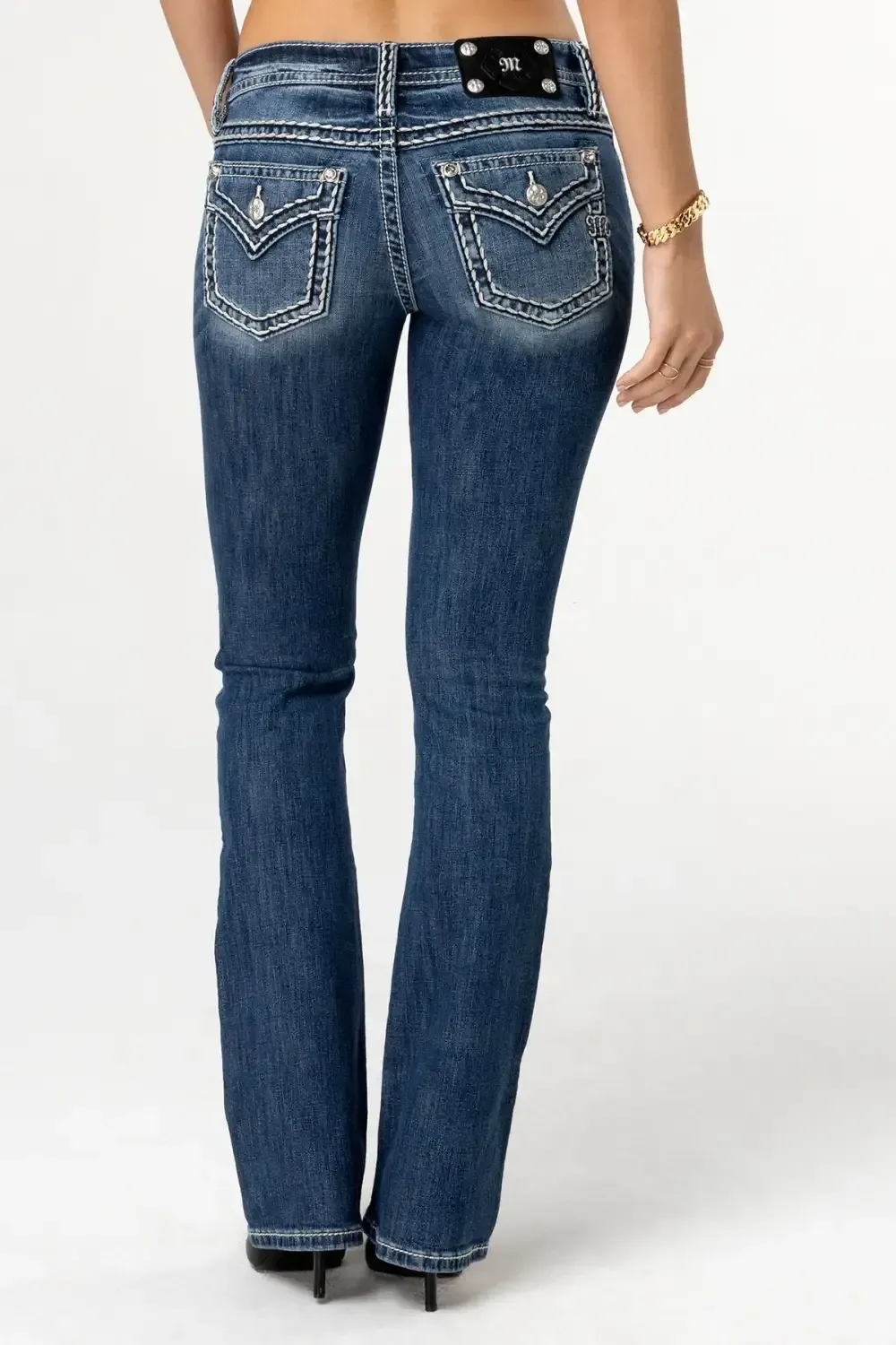 Cleo Stitched Bootcut Jeans