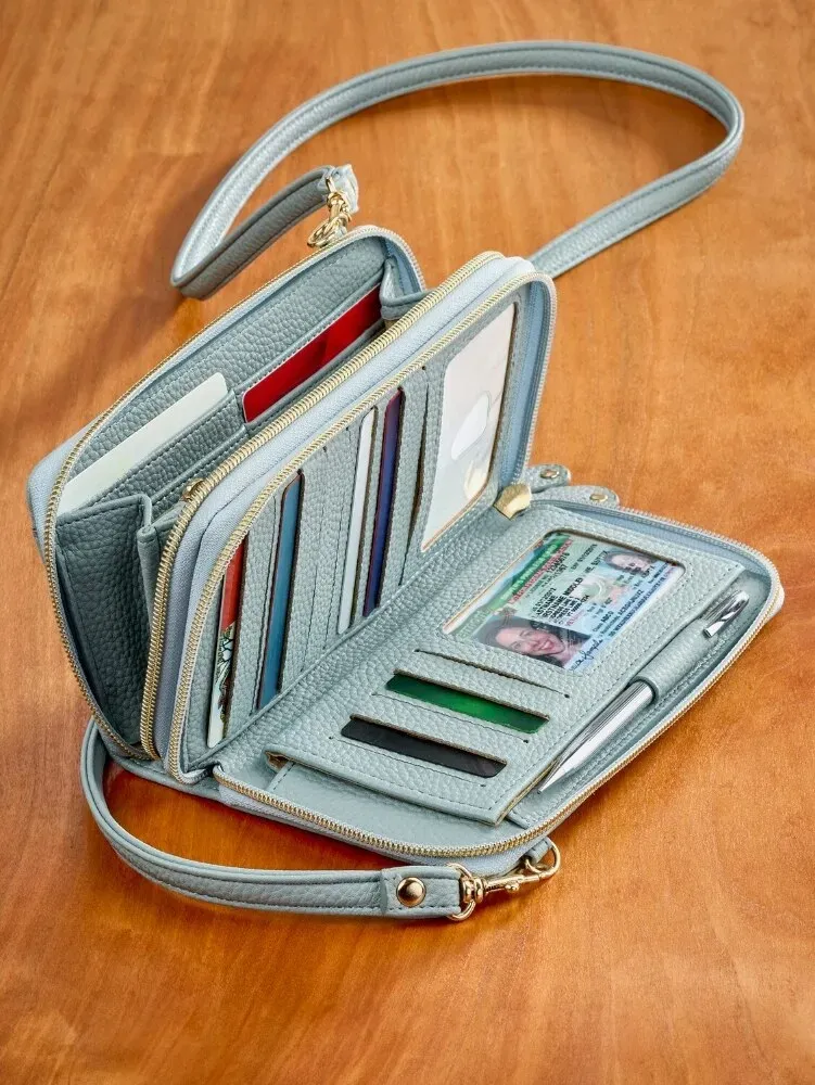 Everyday 3-in-1 Vegan Leather RFID-Blocking Wallet