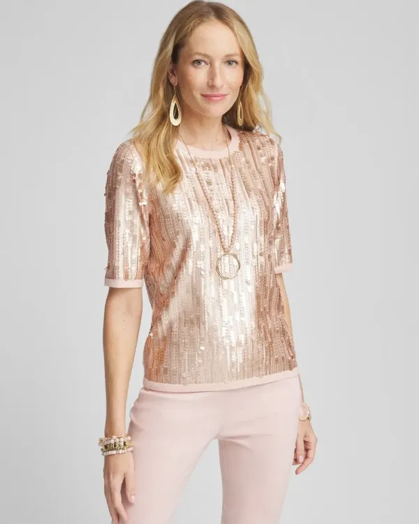 Sequin Pullover Sweater