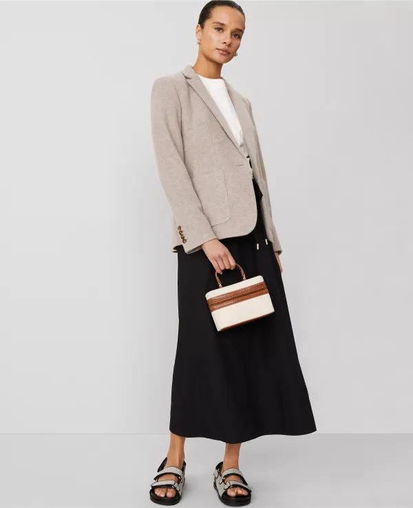 Weekend Collection Voile Drawstring Midi Skirt