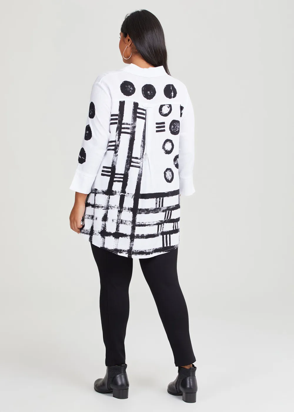Zip Back Natural Shirt