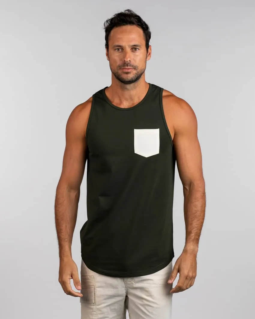 Lux Drop-Cut Pocket Tank