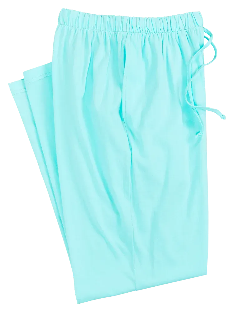 Women's Comfort Knit Solid Color Cotton Pajama Pants