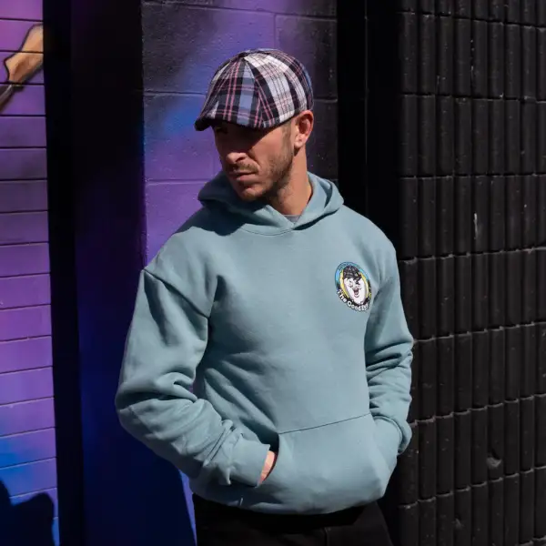 Boston Scally The Good Egg Hoodie - Light Blue