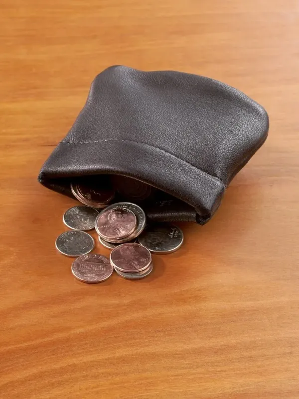 Leather Squeeze Coin Purse