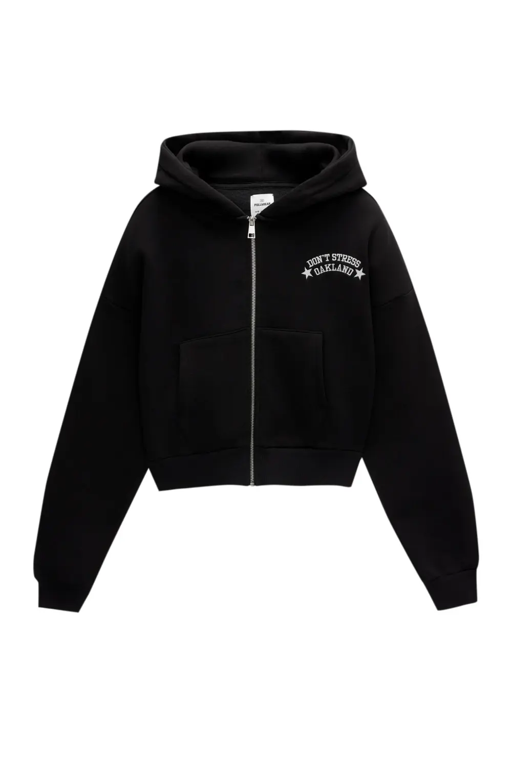 Sudadera cropped cremallera