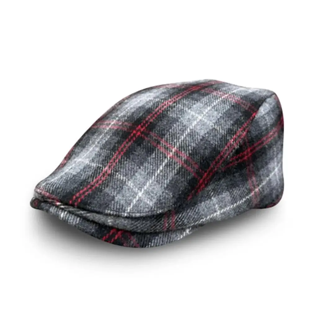 The Contender Boston Scally Cap - Black & Smoke Plaid