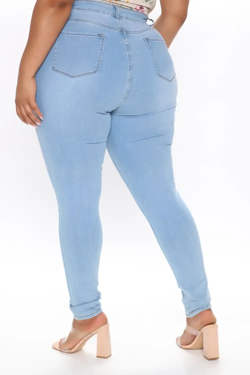 First Pick High Rise Jeans - Light Blue Wash