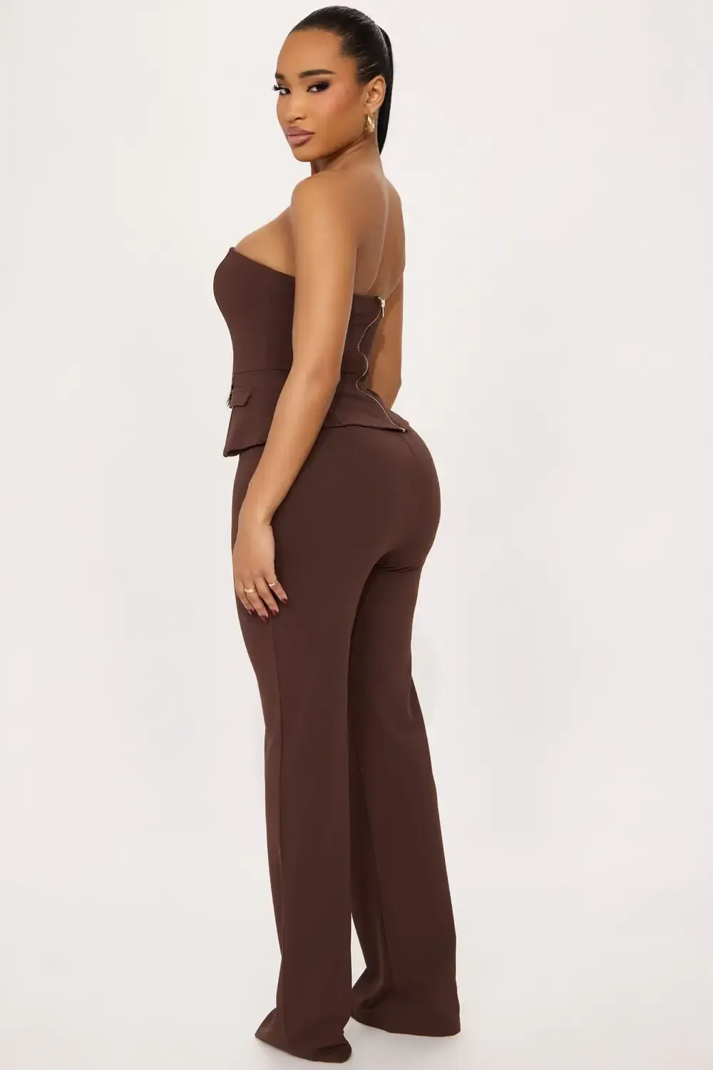 The Prestige Pant Set  - Brown