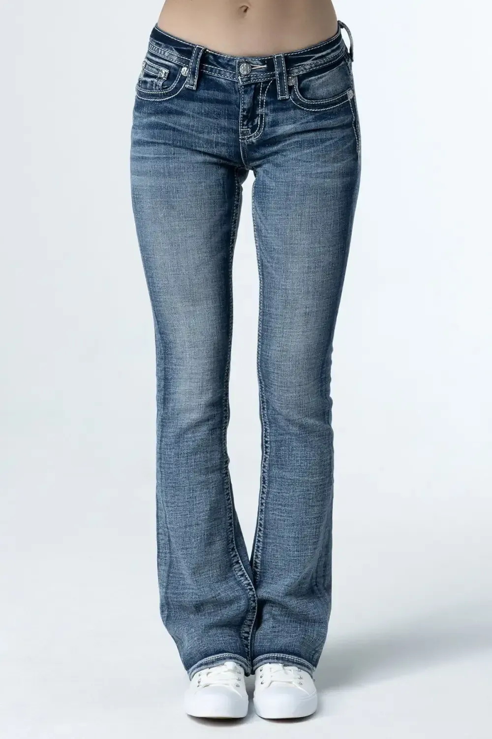 Subtle Star Horseshoe Bootcut Jeans