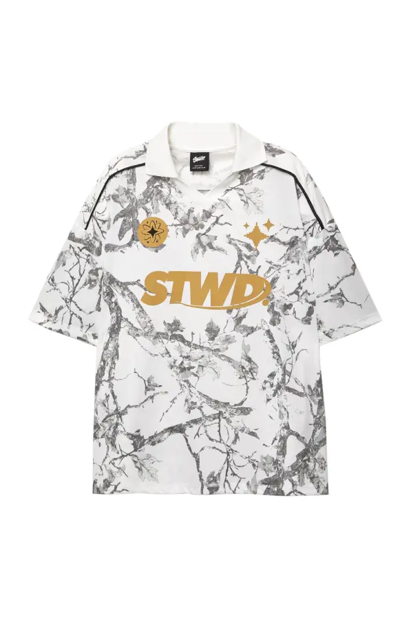STWD polo collar T-shirt