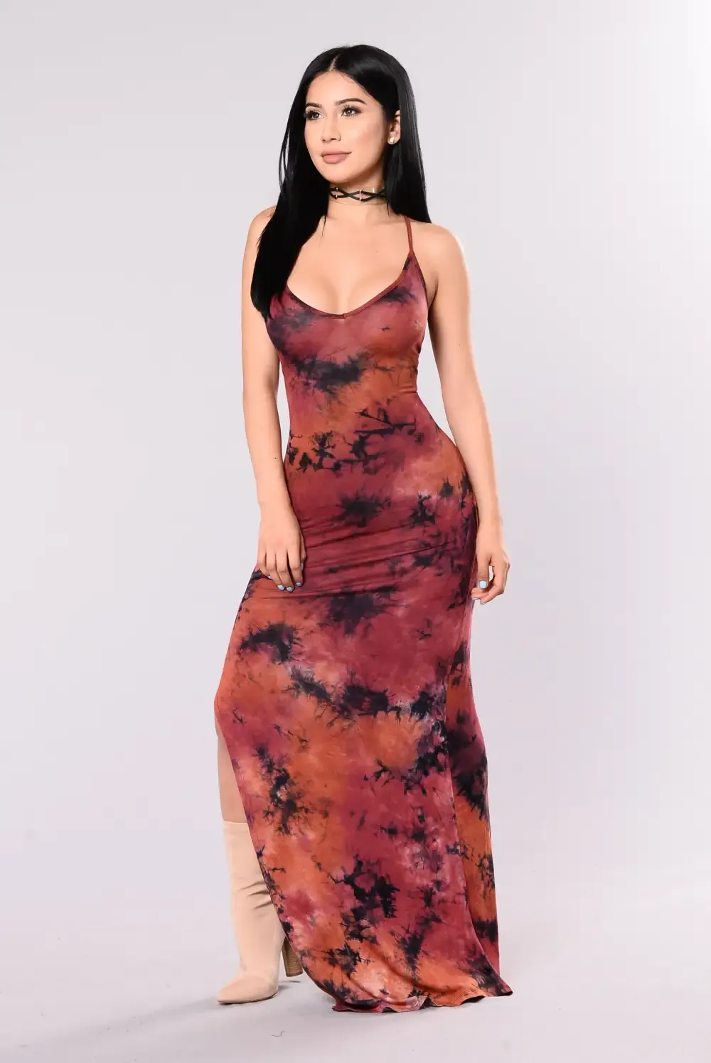 Dye For Me Dress - Rust