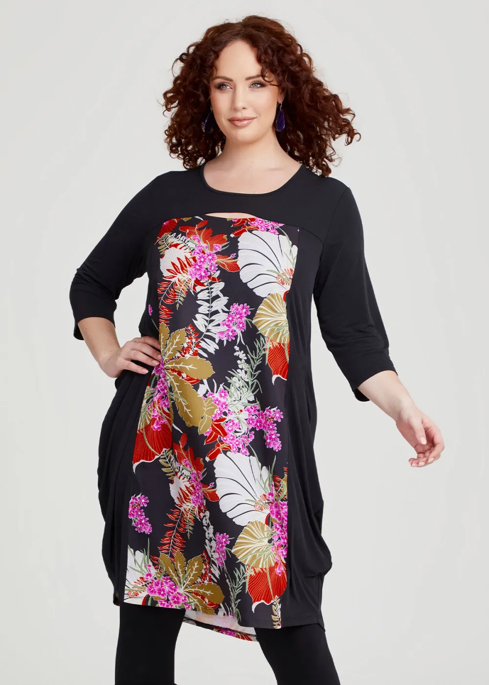 Spliced Floral Luna Dress
