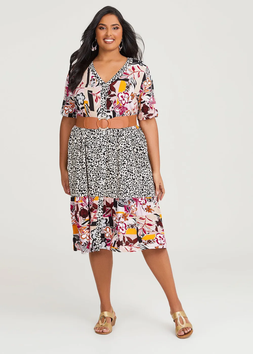 Natural Goddess Tier Dress