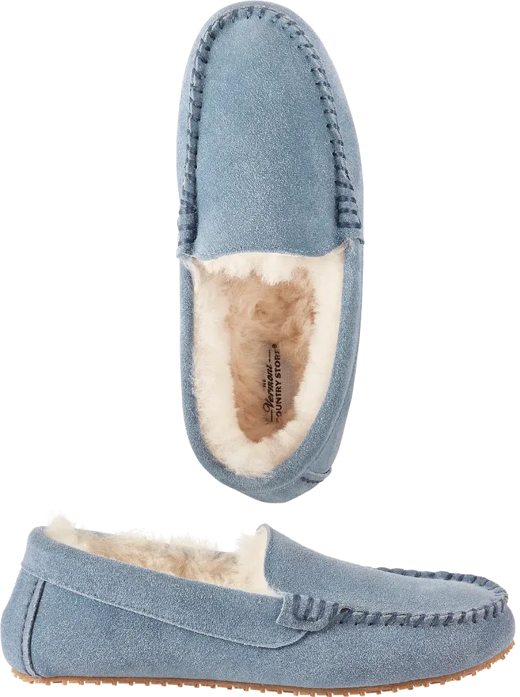 Women's Sheepskin Slip-On Moccasins