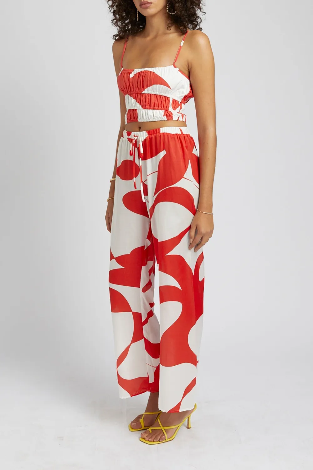 Comfortable Loose Drawstring Straight  Pants