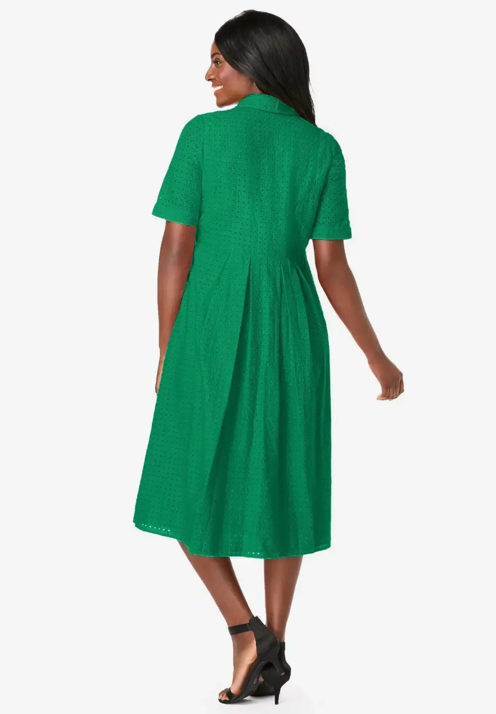 Eyelet Shirt Dress