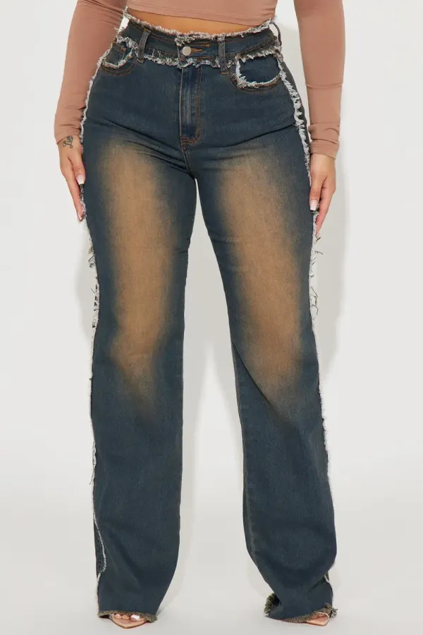 Sabrina Stretch Tinted Jeans - Dark Wash