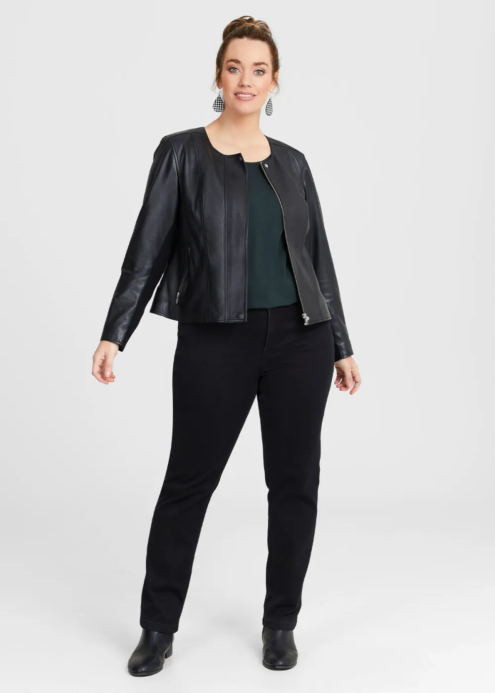 Leather Zip Jacket