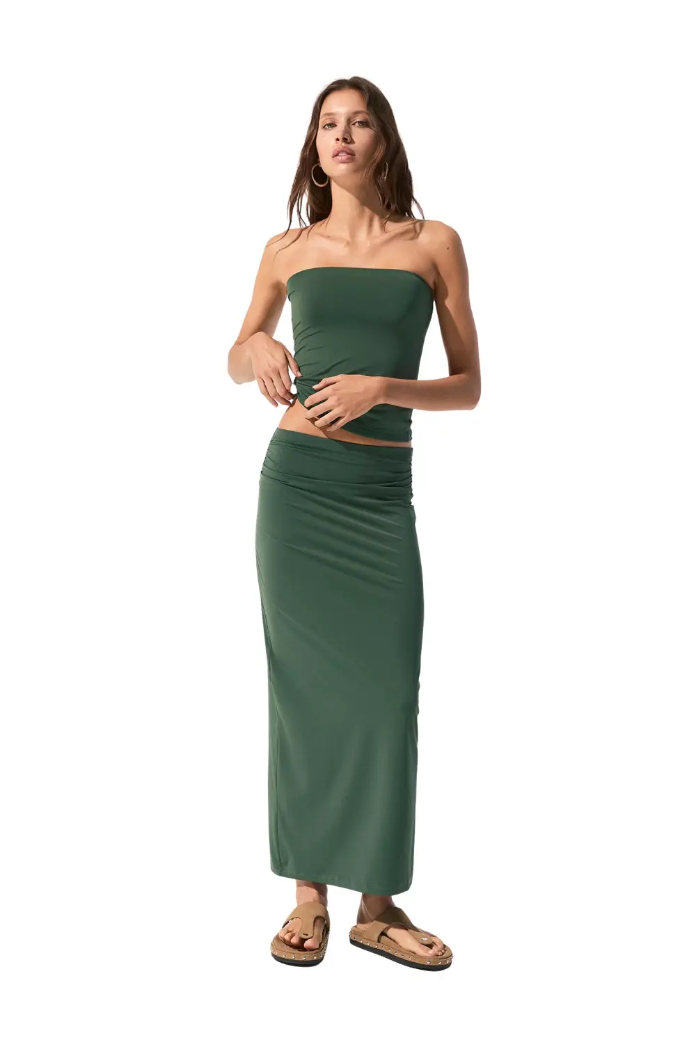 Strapless polyamide top