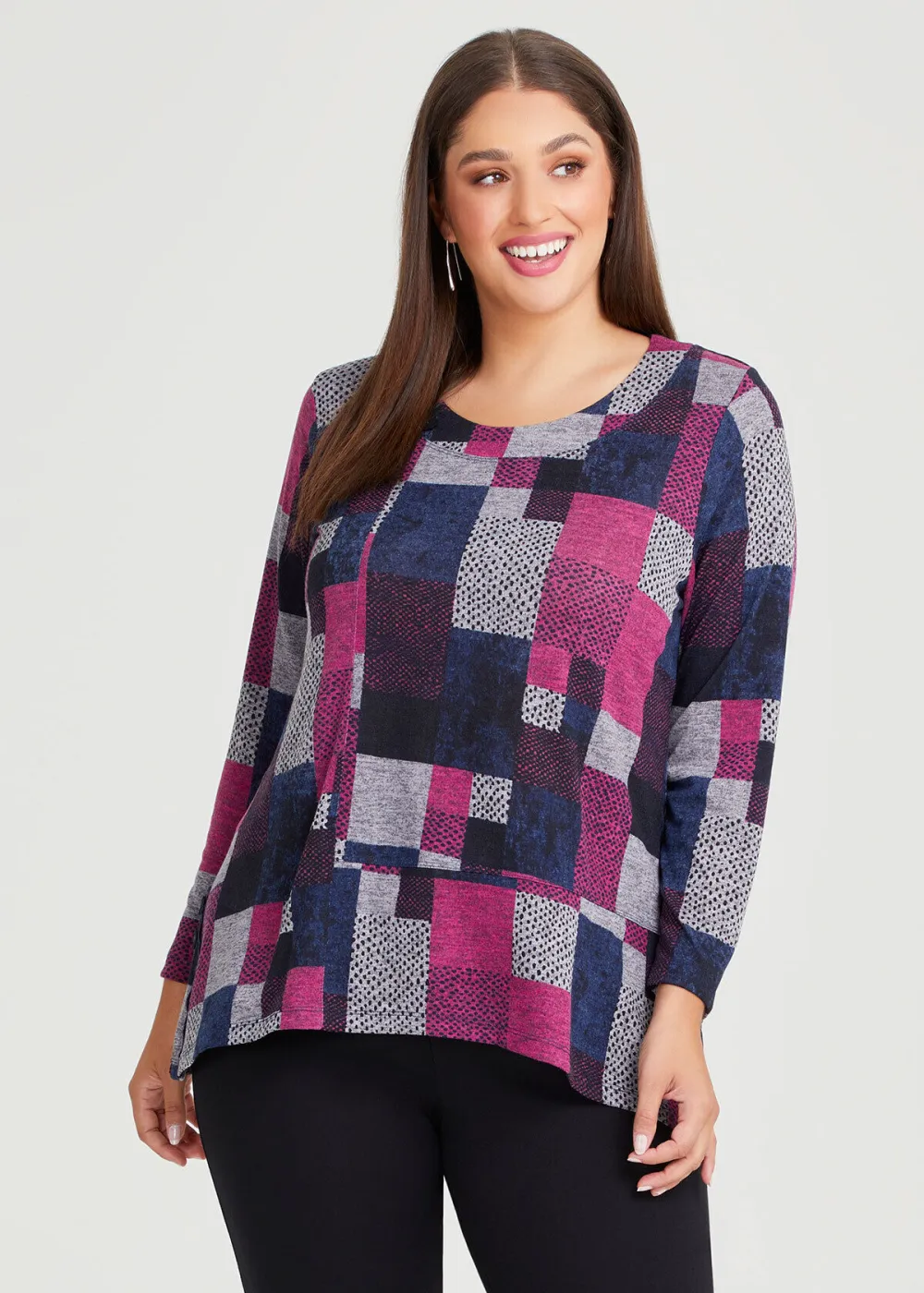 Patchwork Geo Top