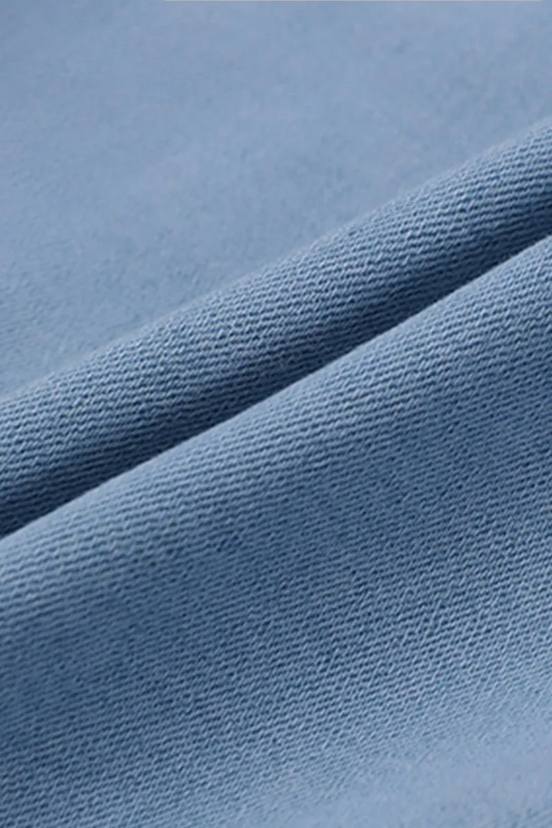 Wash Zip Design Mid Waist Denim Bermuda Shorts