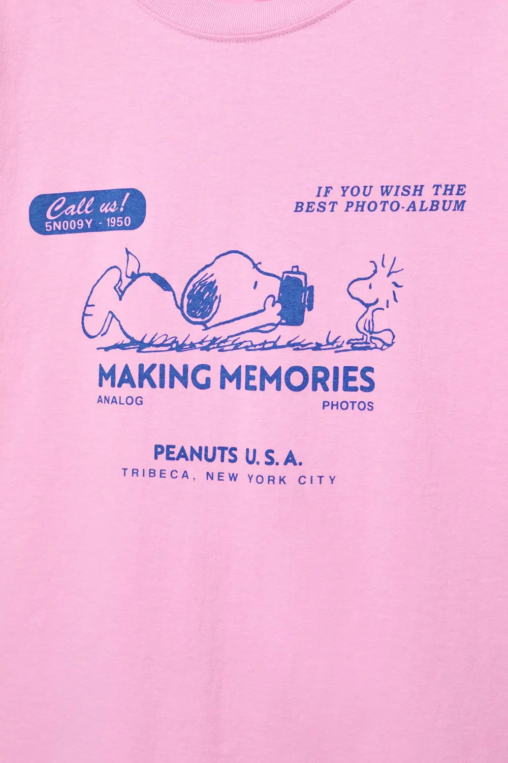 Camiseta rosa Snoopy