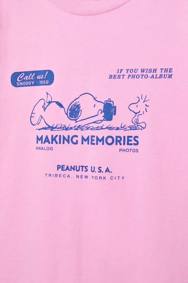 Camiseta rosa Snoopy