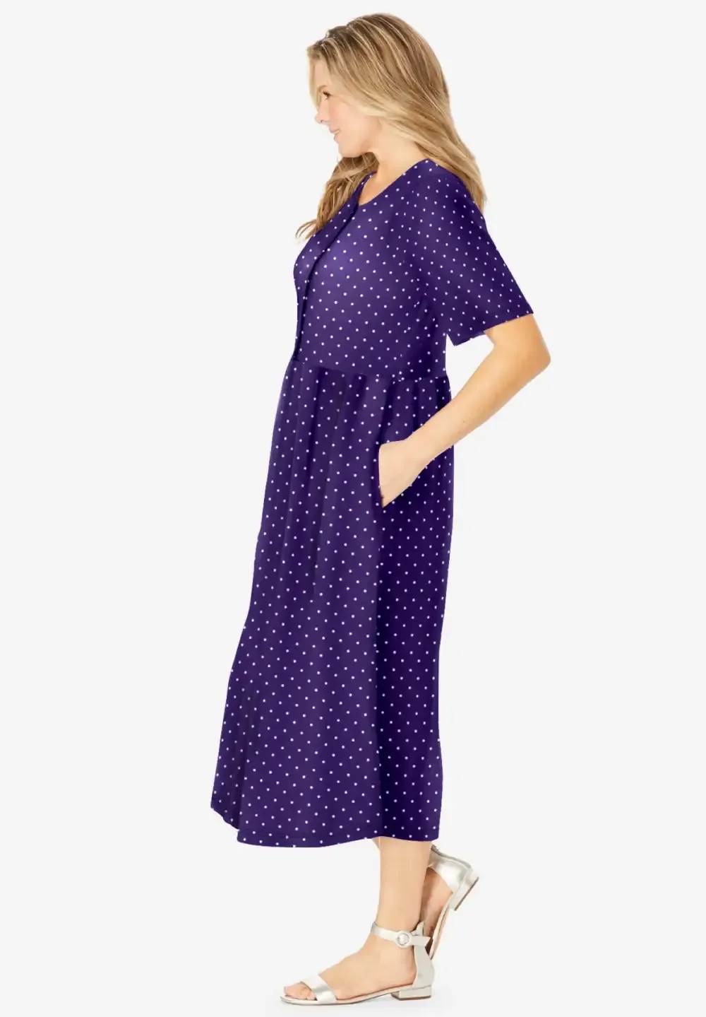 Button-Front Essential Dress